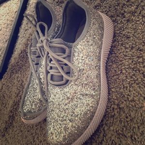 Silver sneakers